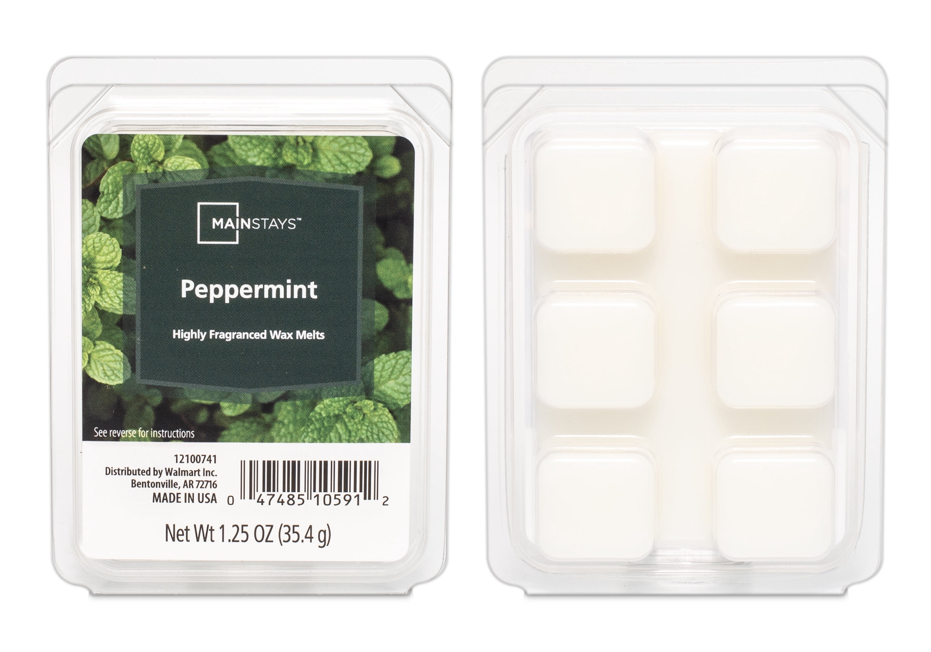 Mainstays Peppermint Scented Wax Melts, 1.25 oz
