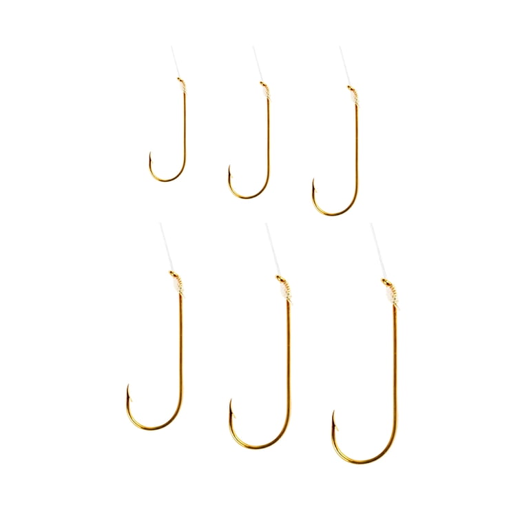 6 Confezioni Di Ami Eagle Claw Aberdeen Taglia 4 - Snell Oro