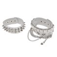 thumbnail image 4 of Pulsera de moda para hombre Fernando Cadena de mano Punk Retro Doble Blanco, 4 of 8