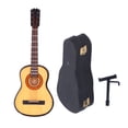 thumbnail image 2 of Mini instrumento musical de escritorio de madera con modelo de guitarra, adorno con soporte y caja de almacenamiento, 2 of 14