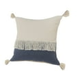 thumbnail image 6 of LR Home Fringe Festival Blue Color Block Throw Pillow, 6 of 10