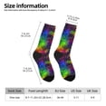 thumbnail image 2 of Fotbe Bright Universe Calcetas Largas con Estampado para Hombre y Mujer – Calcetas de Compresión Transpirables y Elásticas, Viajar y Uso Diario Talla 5-11, 2 of 6