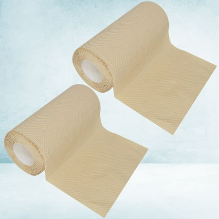 PAMINGONO Light Brown Pulp Paper Towel for Kitchen Use Absorbent Oil and Water Wiping Paper