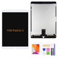 thumbnail image 1 of A-MIND LCD Replacement Screen Suitable for iPad Air 3 2019 10.5" A2152 A2123 A2153 A2154 LCD Display Touch Screen digitizer Assembly Without Home Button + Tool Repair Kit + Screen Protector (White), 1 of 4
