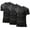BLACK, variant on BUYJYA 3 Pack Men's Athletic Shirts Workout Short Sleeve Cool Dry Base Layer Undershirt Running T-shirts,Size S-3XL
