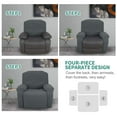thumbnail image 6 of Ystyle Recliner Chair Cover Stretch Couch Cover for Recliner Chair Washable Slipcover Furniture Protector for Dogs,Pet Cats,Dark Grey, 6 of 7