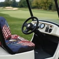 thumbnail image 4 of Yuyamidu American Flag 250 Years Golf Cart Seat Covers Eagle Backrest Cover Bench Seat Cover 4th of July Golf Cart Seat Cushion for Club Car and More 2 Person Seats Golf Carts, 4 of 8