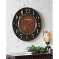 thumbnail image 1 of Uttermost Alexandre Martinot 23" Round Wall Clock in Black and Brass, 1 of 1