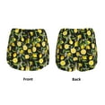 thumbnail image 3 of KLL Lemon Fruits Flowers Leaves Pattern Shorts Women,Athletic Shorts High Waisted Running Shorts Pocket Sporty Short Gym Elastic Workout Shorts-Large, 3 of 7