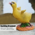 thumbnail image 4 of Little Duck Statue, Stable Bottom Lightweight Duckling Ornament Resin Craft  for Room Desktop Grey Duck, 4 of 7