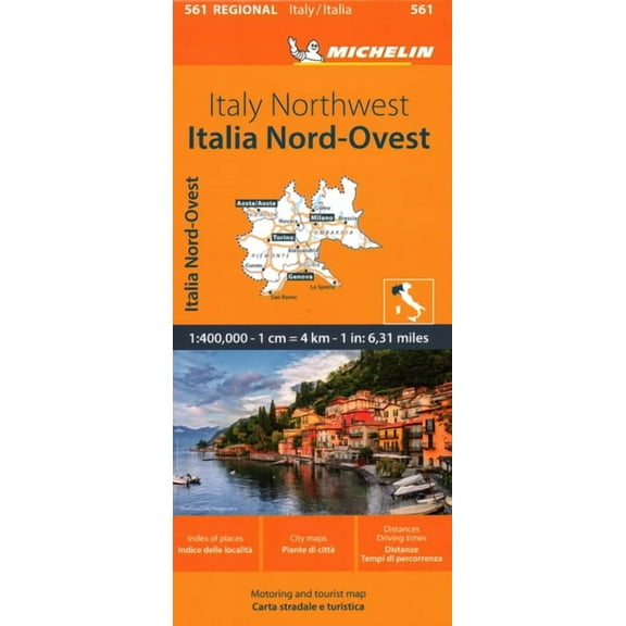 Maps/Regional (Michelin) Michelin Map Italy: Northwest Map 561, (Paperback)