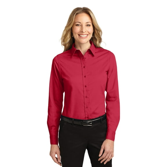Port Authority Women’S Long Sleeve Easy Care Shirt. L608.