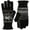 Black, White, variant on Women's Chenille Snowflakes Gloves