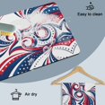 thumbnail image 6 of 250th Anniversary Dish Drying Mats for Kitchen Counter, Abstract Swirls Stars Independence Day Absorbent Coffee Bar Mat with Non-slip Rubber Backed Quick Drying Dish Rack Pad 12"x16", 6 of 9
