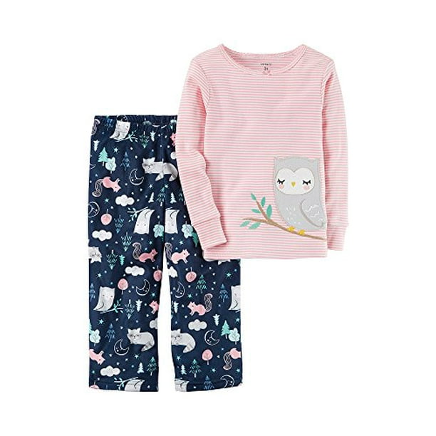Carter's Carters Girls 12 Months12 2 Piece Owl Pajama Set 4T