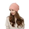 thumbnail image 4 of Winter Beanie Hat for Women Thick Soft Cable Knit Chunky Slouchy Beanies Skull Warm Cap, 4 of 5