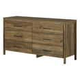 thumbnail image 2 of Commode 6 tiroirs pour Adulte, fini Manguier naturel, collection Gravity de Meubles South Shore, 2 of 13