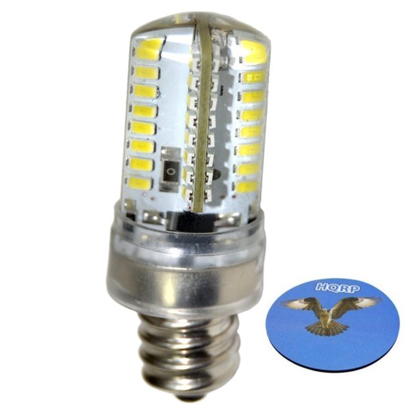 HQRP 7/16" 110V LED Light Bulb Warm White for Janome (New Home) 105