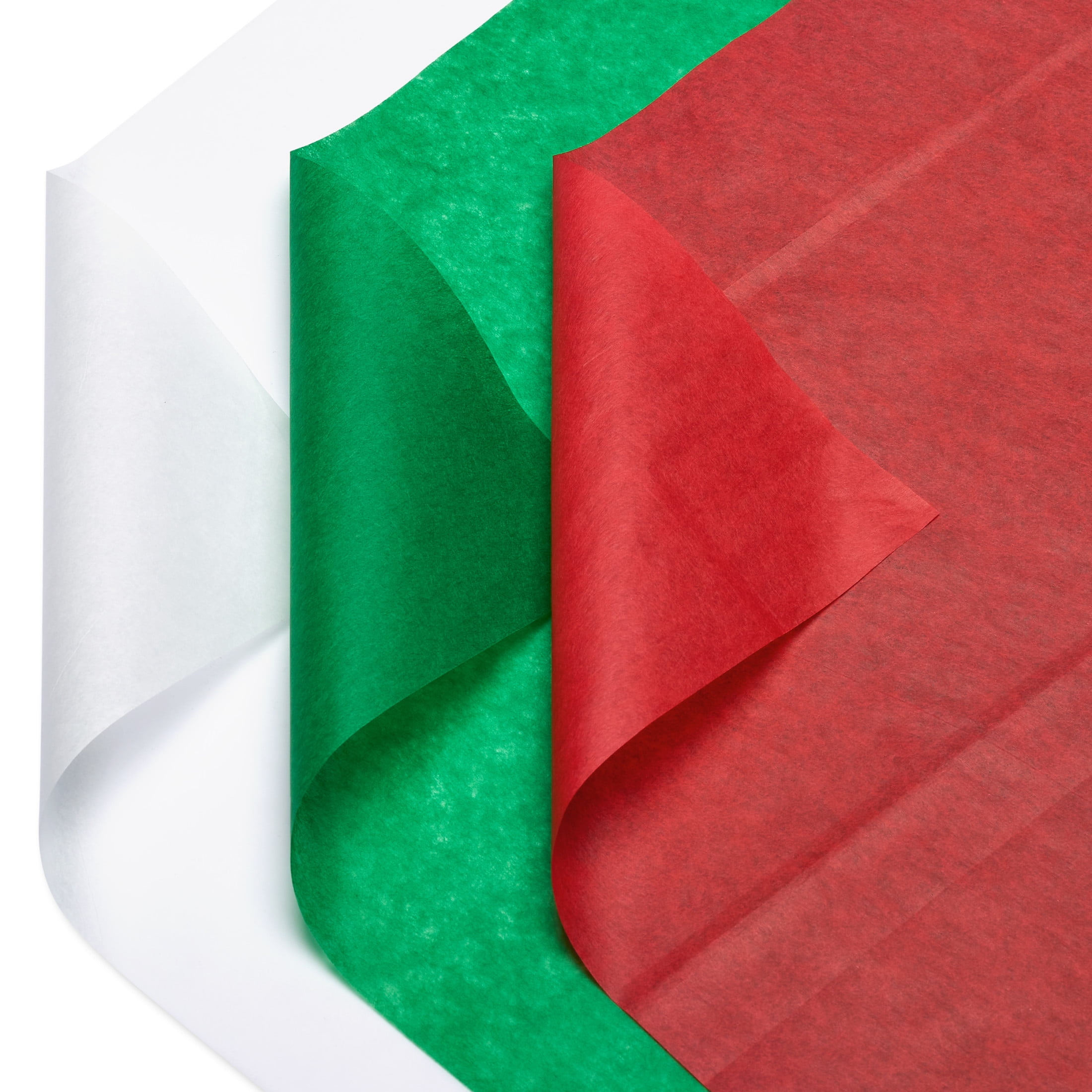 American Greetings Christmas Gift Tissue Paper, Red, White and Green (20" x 20" , 40-Sheets)
