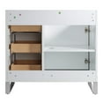 thumbnail image 5 of Fine Fixtures Opulence Collection 36 in. W x 18 in. D x 33 in. H Bathroom Vanity in White Matte with White Ceramic Sink - Chrome hardware, 5 of 8
