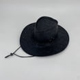 thumbnail image 6 of QASIEATN Everyday Wear Accessories for Men Classic Western Hat With Leather Solid Color Stylish Cowboy Hat Retro Sun Hat, 6 of 6