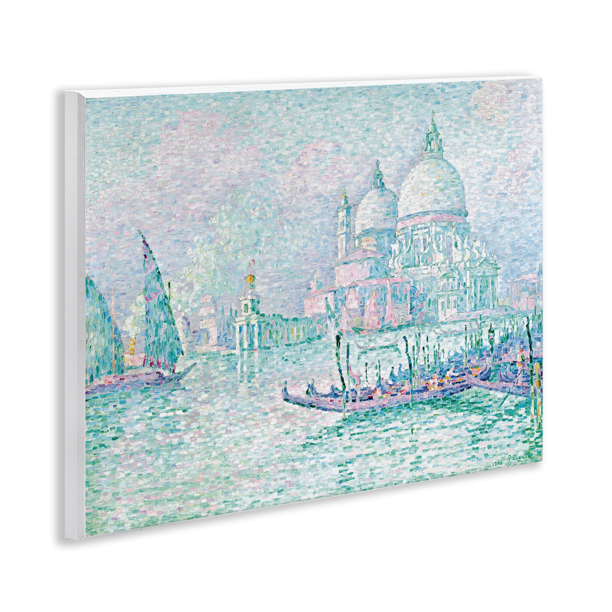 Stupell Industries Classical Venice Signac Painting Landscape & Nature Painting Unframed Art Print Wall Art, 14 x 11