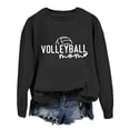 thumbnail image 3 of Toimothcn Casual Womens Sweatshirts Oversized Volleyball Letter Printed Hoodies Crewneck Long Sleeve Warm Loose Fit Sweatshirts Comfy Womens Clothes, 3 of 3