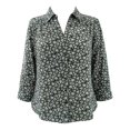 thumbnail image 1 of Blusa George Talla CH Diseño Mini Flores con Botones Negro, 1 of 4