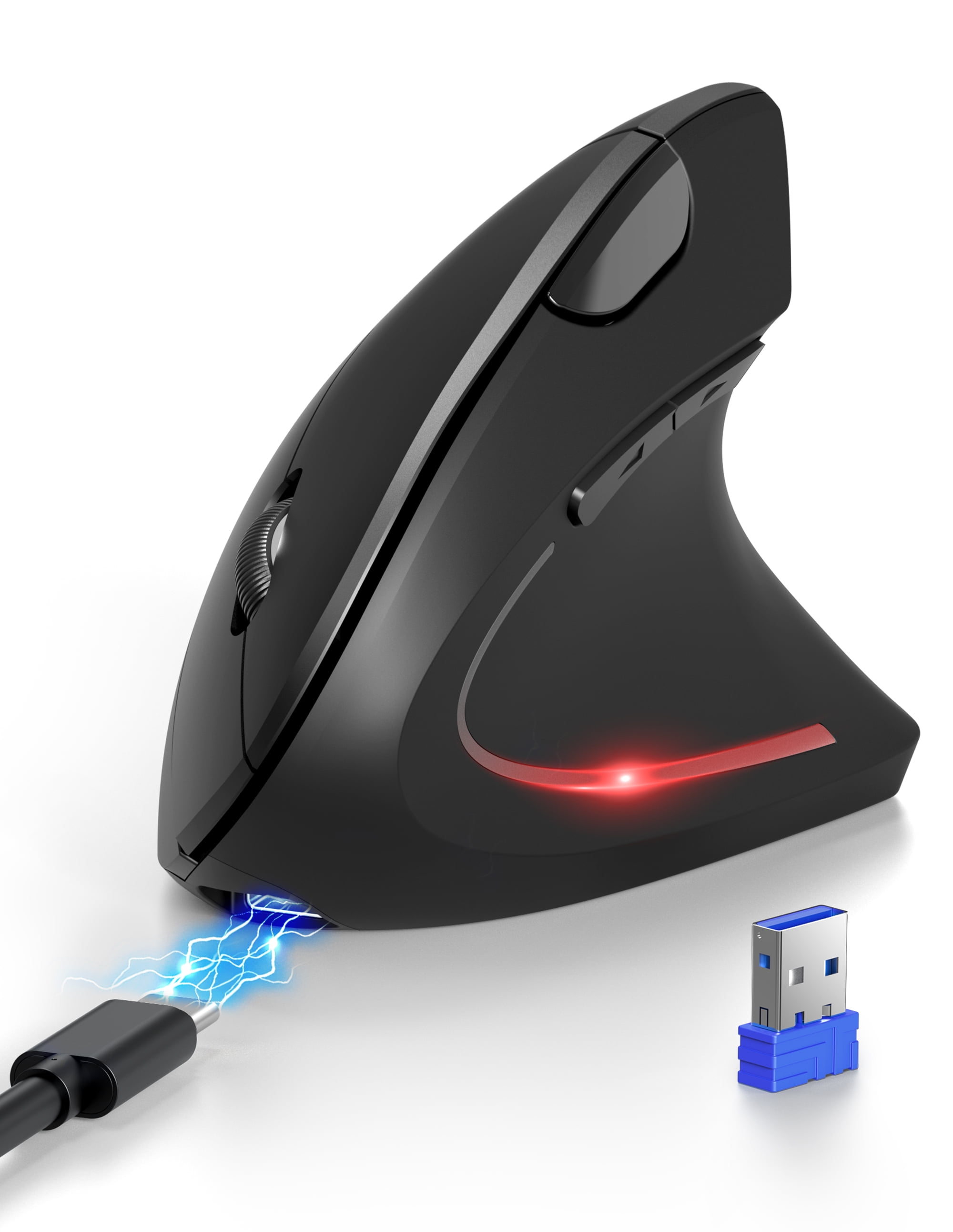 Apple Wireless USB-C Magic Mouse with Multi-Touch Surface, Black