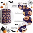 thumbnail image 6 of Shower Curtains for Bathroom-72"x72",Funny Orange Pumpkin Ghost Waterproof Bath Curtain Grommet Shower Curtain Set with Hooks, 6 of 9