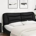 thumbnail image 2 of vidaXL Headboard Cushion Black 183 cm Faux Leather, 2 of 5