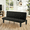 Black, variant on Gewnee Dark Red 62.99" Futon Sofa Bed, 5-Level Adjustable Loveseat, Foldable Sleeper Sofa for Office & Guest Rooms