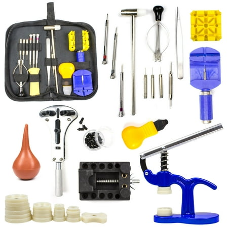 Watch Repair Tool Kit Case Opener Link Remover Spring Bar Screwdriver with (Best Home Repair Tool Kit)