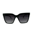 thumbnail image 3 of Quay Australia Level Up Bling Square Oversized Sunglasses Black Smoke 51MM, 3 of 9