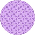 thumbnail image 1 of Ahgly Company Machine Washable Indoor Square Transitional Heliotrope Purple Area Rugs, 3' Square, 1 of 7