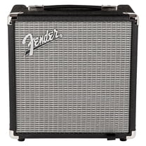 Fender Rumble 15 (V3), Black/Silver- 15 Watt Electric Bass Guitar Combo Amp
