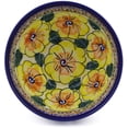 thumbnail image 2 of Polish Pottery 5½-inch Bowl (Lemon Poppies Theme) Signature UNIKAT Hand Painted in Boleslawiec, Poland + Certificate of Authenticity, 2 of 6