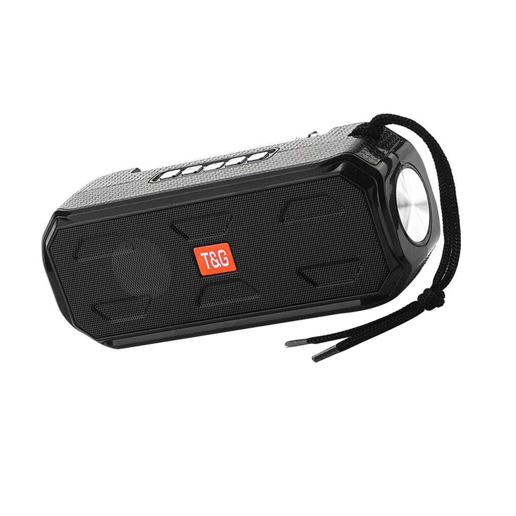 TureClos Speaker Bluetooth V5.0 Outdoor Camping Soundbar Portable Wireless Flashlight Loudspeaker, Black - image 3 of 10