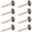 Golden, variant on SDFGTstore 8Pcs Antique Sturdy Brass Mirror Mounting Screws With Caps M3Thread Designs