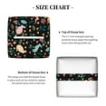 thumbnail image 4 of Uemuo Cute Rabbit And Flower Tissue Box Cover Holder, Square with Bottom Belt - PVC Leather Decorative Organizer for Tabletop, Bathroom, Car, Office, 4 of 8