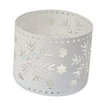 Christmas Iron Hollow Candle Holders Xmas Candlestick Decoration Snowflake