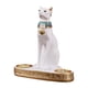 thumbnail image 2 of Soporte de vela con escultura de gato, estatuilla , soporte creativo para luz de té, estatua de gato coleccionable, portavelas para fiesta de Blanco, 2 of 9