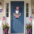 thumbnail image 3 of Orangide 4th of July Wooden Door Hanger - Patriotic USA Themed Front Door Sign, Independence Day Wall Decor for Home Porch, Spring Summer, 3 of 6