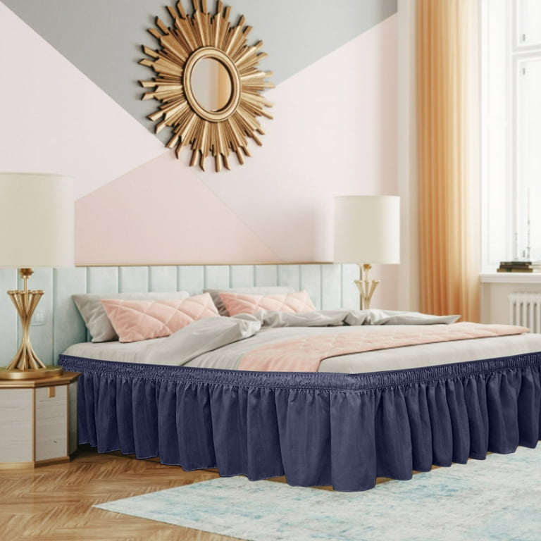 Non slip top bed skirt