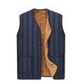 thumbnail image 2 of Chaleco para hombre de talla grande, de algodón, cálido y de terciopelo para invierno, 2 of 4