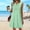 Green, variant on Tank Tops for Women Cute Three Layer V Neck Bell Sleeve Printed Swing Summer Tops Beige 3XL