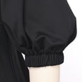 thumbnail image 7 of Afinprain Women's Clergy Dress with Tab Collar Peplum Waist and Puff Sleeve Church Minister Uniform, 7 of 7