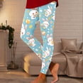 thumbnail image 2 of Easter Print High Waist Yoga Workout Leggings With Pockets Comfortable Stretchy Athletic Running Tights For Women, 2 of 6
