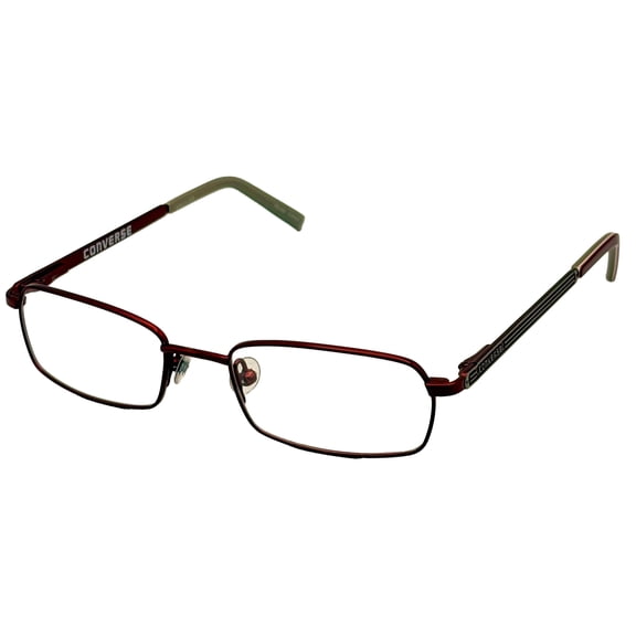 Converse Men's Metal Rectangle Eyeglass Frames Freefall Burgundy 47mm