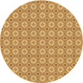 thumbnail image 1 of Ahgly Company Machine Washable Indoor Round Transitional Beer Orange Area Rugs, 5' Round, 1 of 7